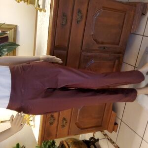 Jingle Belles by Kim Gravel Reg Rebellious Coated Twill Straight Leg Pant - NWOT